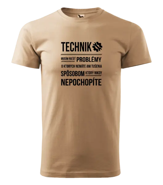 Pánske tričko Musím riešiť problémy - technik