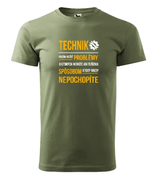 Pánske tričko Musím riešiť problémy - technik