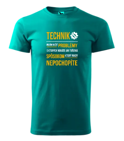Pánske tričko Musím riešiť problémy - technik