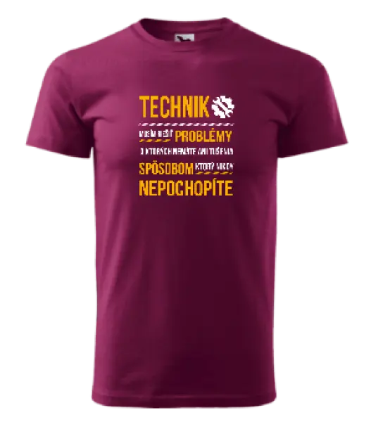 Pánske tričko Musím riešiť problémy - technik