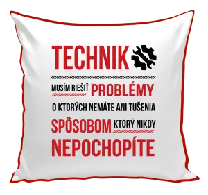 Vankúš Musím riešiť problémy - technik
