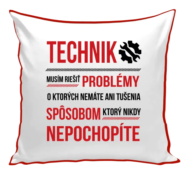 Vankúš Musím riešiť problémy - technik
