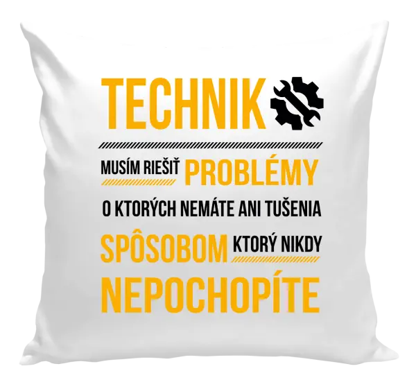 Vankúš Musím riešiť problémy - technik