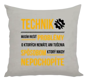 Vankúš Musím riešiť problémy - technik
