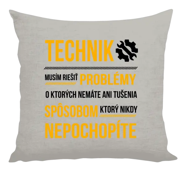 Vankúš Musím riešiť problémy - technik