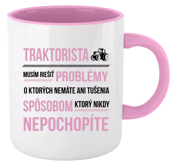 Hrnček  Musím riešiť problémy- traktorista
