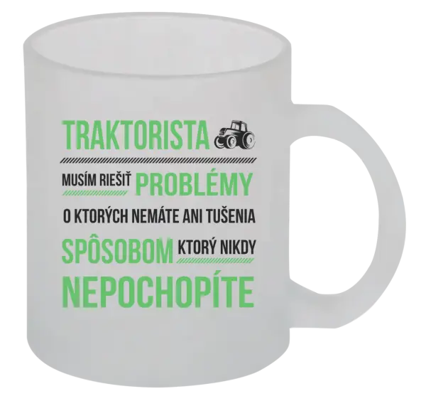 Hrnček Musím riešiť problémy- traktorista