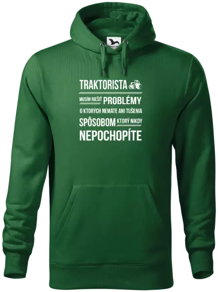 Pánska mikina Musím riešiť problémy- traktorista