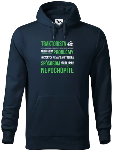 Pánska mikina Musím riešiť problémy- traktorista