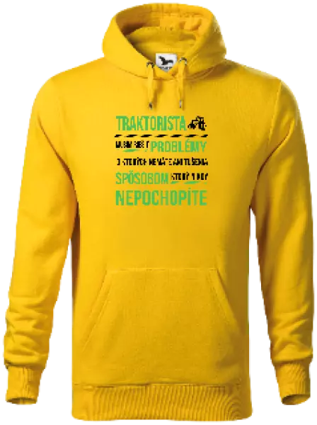 Pánska mikina Musím riešiť problémy- traktorista