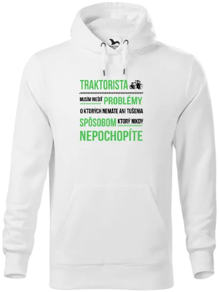Pánska mikina Musím riešiť problémy- traktorista