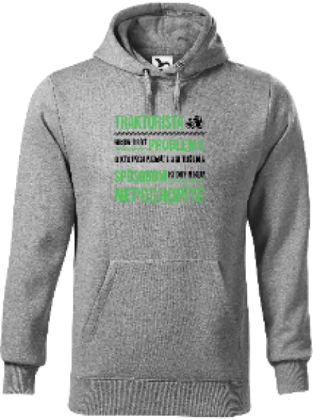 Pánska mikina Musím riešiť problémy- traktorista