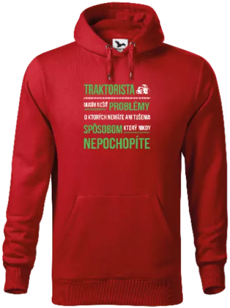 Pánska mikina Musím riešiť problémy- traktorista