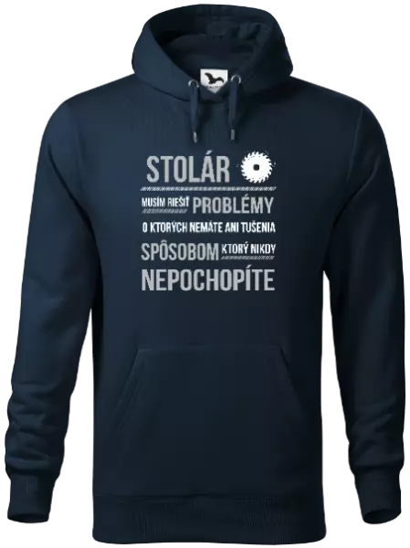 Pánska mikina Musím riešiť problémy - stolár