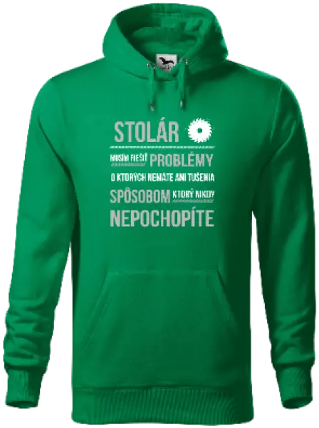 Pánska mikina Musím riešiť problémy - stolár
