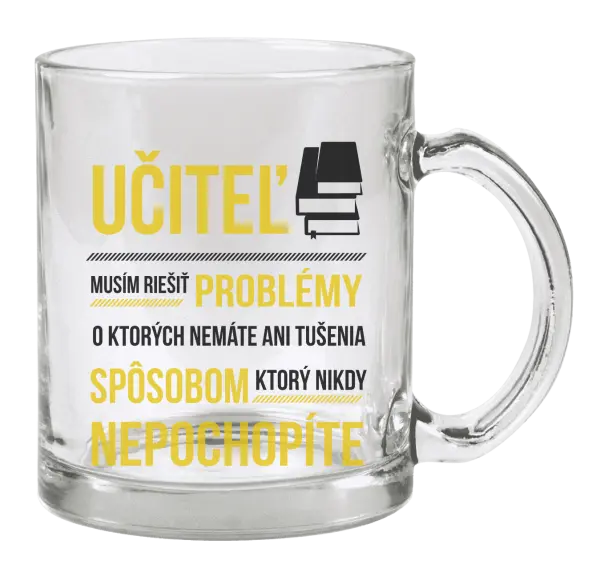 Hrnček Musím riešiť problémy - učiteľ