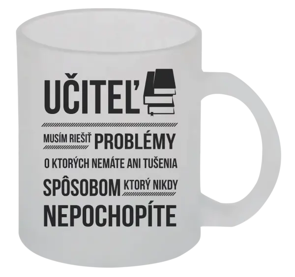 Hrnček Musím riešiť problémy - učiteľ