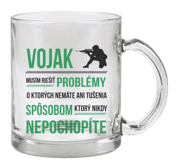 Hrnček Musím riešiť problémy - vojak