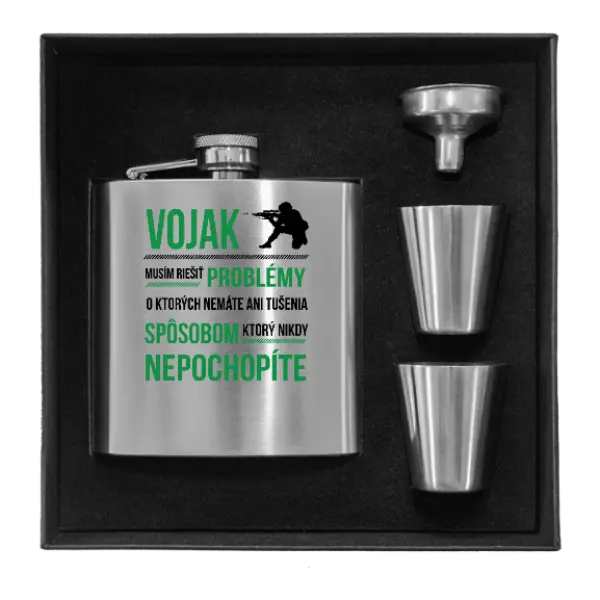 Ploskačka v krabičke Musím riešiť problémy - vojak