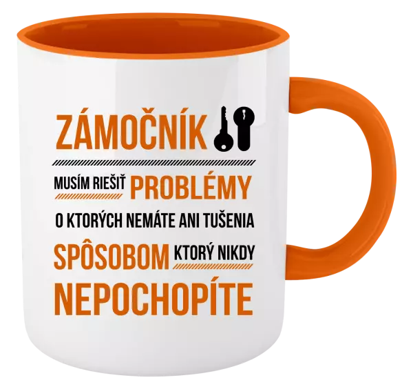 Hrnček  Musím riešiť problémy - zámočník