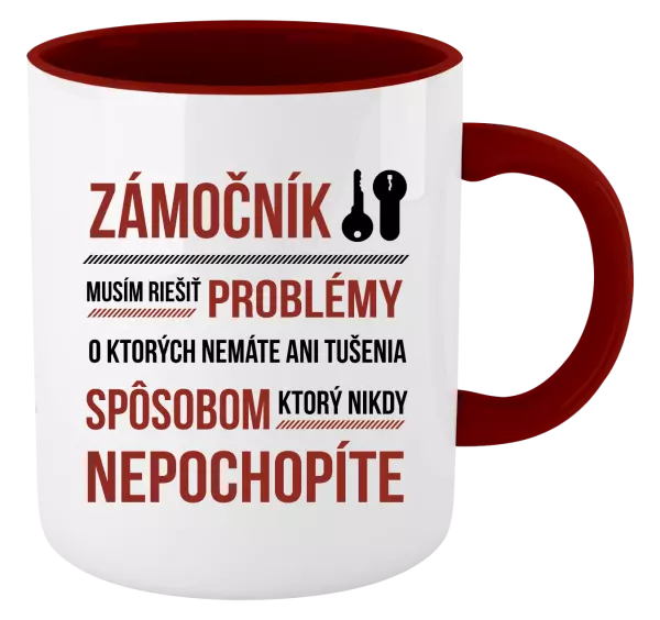 Hrnček  Musím riešiť problémy - zámočník