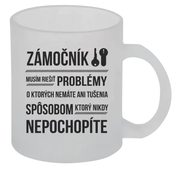 Hrnček Musím riešiť problémy - zámočník