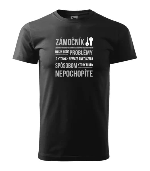 Pánske tričko Musím riešiť problémy - zámočník