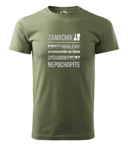Pánske tričko Musím riešiť problémy - zámočník