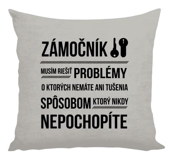 Vankúš Musím riešiť problémy - zámočník