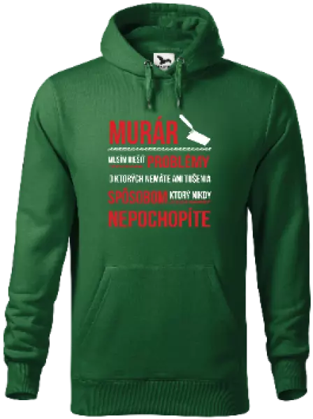 Pánska mikina Musím riešiť problémy - murár