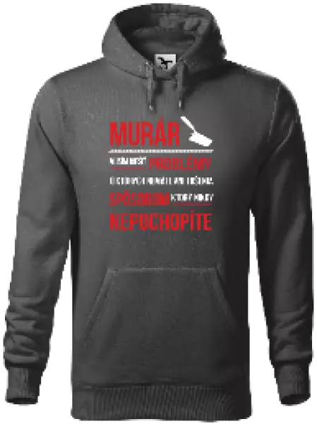 Pánska mikina Musím riešiť problémy - murár