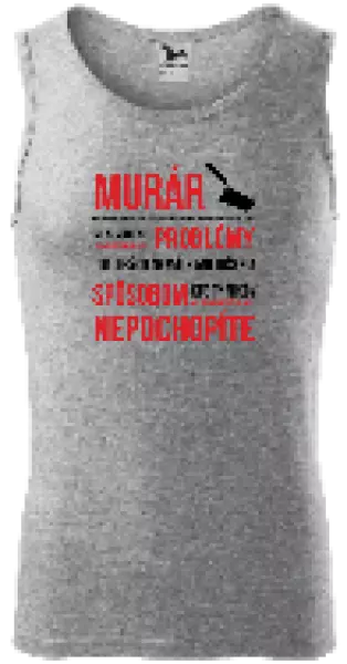Pánske tielko Musím riešiť problémy - murár