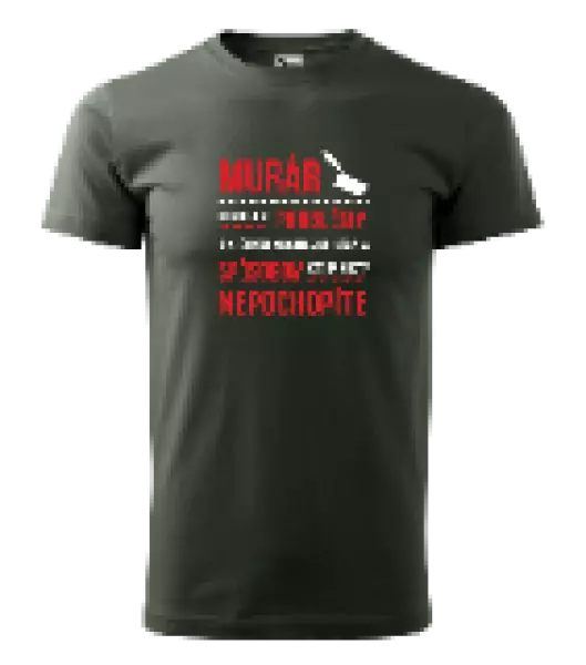 Pánske tričko Musím riešiť problémy - murár