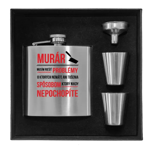 Ploskačka v krabičke Musím riešiť problémy - murár