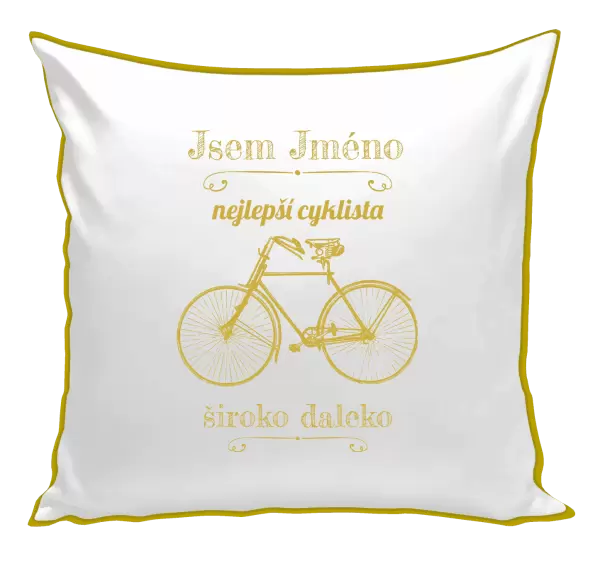 Polštář Jsem nejlepší cyklista široko daleko