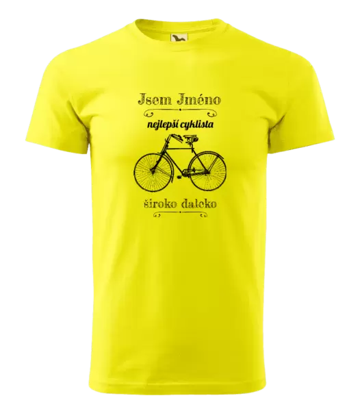 Pánské tričko Jsem nejlepší cyklista široko daleko