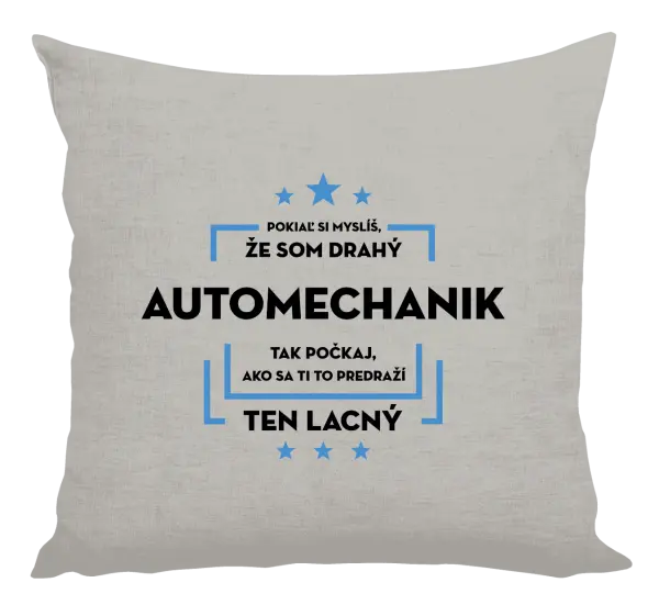 Vankúš Pokiaľ si myslíš, že som drahý - automechanik