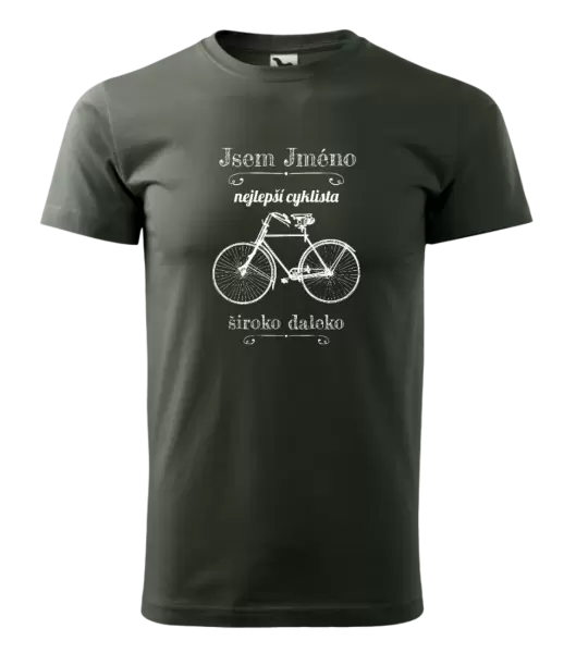 Pánské tričko Jsem nejlepší cyklista široko daleko