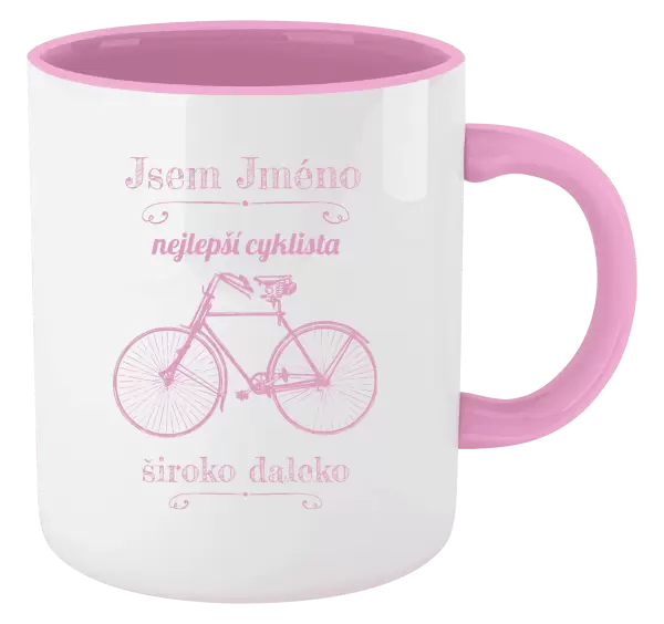 Hrnek Jsem nejlepší cyklista široko daleko
