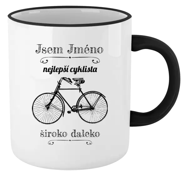 Hrnek Jsem nejlepší cyklista široko daleko