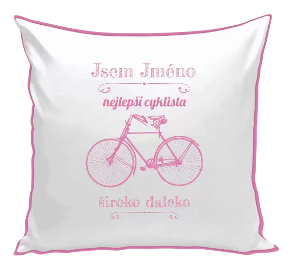Polštář Jsem nejlepší cyklista široko daleko