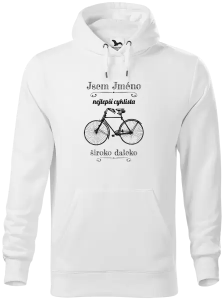 Pánská mikina Jsem nejlepší cyklista široko daleko