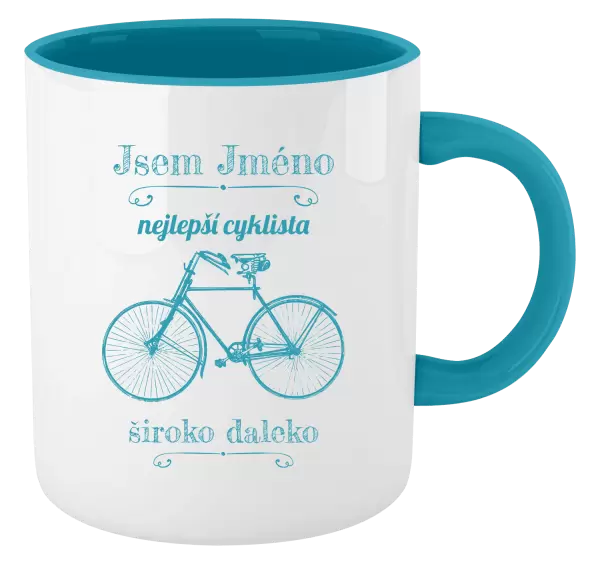 Hrnek Jsem nejlepší cyklista široko daleko