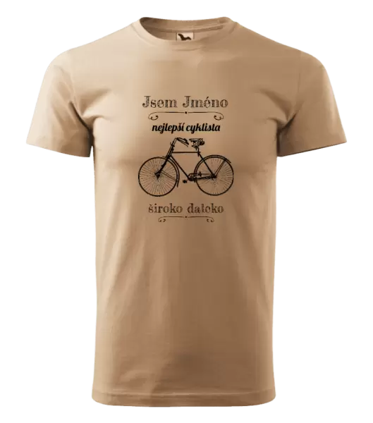 Pánské tričko Jsem nejlepší cyklista široko daleko