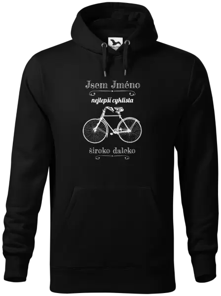 Pánská mikina Jsem nejlepší cyklista široko daleko