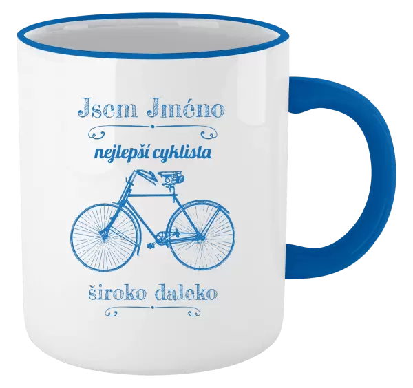 Hrnek Jsem nejlepší cyklista široko daleko