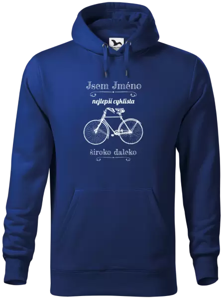Pánská mikina Jsem nejlepší cyklista široko daleko