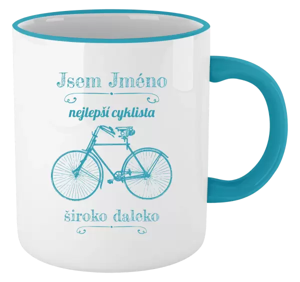 Hrnek Jsem nejlepší cyklista široko daleko
