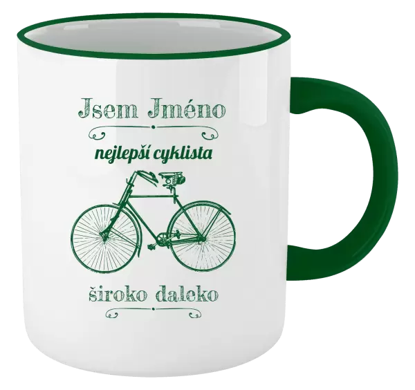 Hrnek Jsem nejlepší cyklista široko daleko