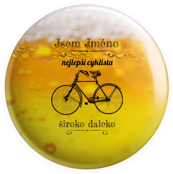 Placka Jsem nejlepší cyklista široko daleko
